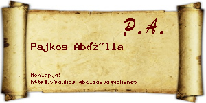 Pajkos Abélia névjegykártya